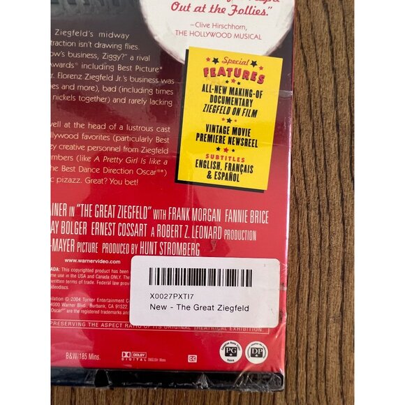 The Great Ziegfeld DVD New Sealed 2 Disc Set Classic Movie - Picture 2 of 4